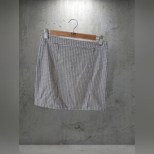 Garage Black and White Checked Pencil Skirt
